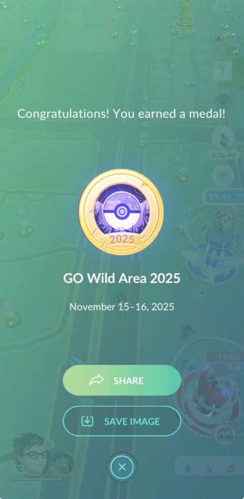 Go Wild Area Global 2025 medal is here