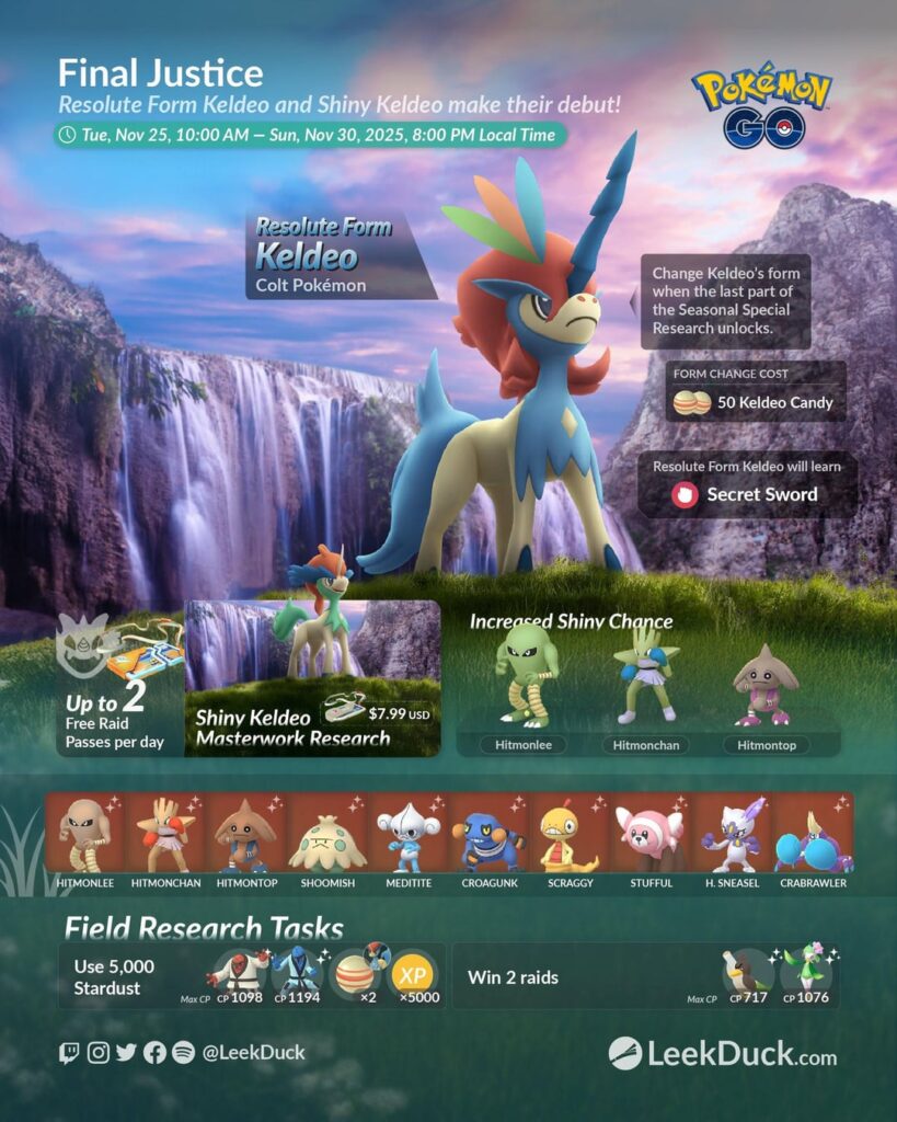 Final Justice - Event Overview (LeekDuck)