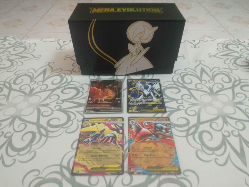 Opened my 1st Mega Evolutions ETB and got my personal chase card in the Vulpix :D.