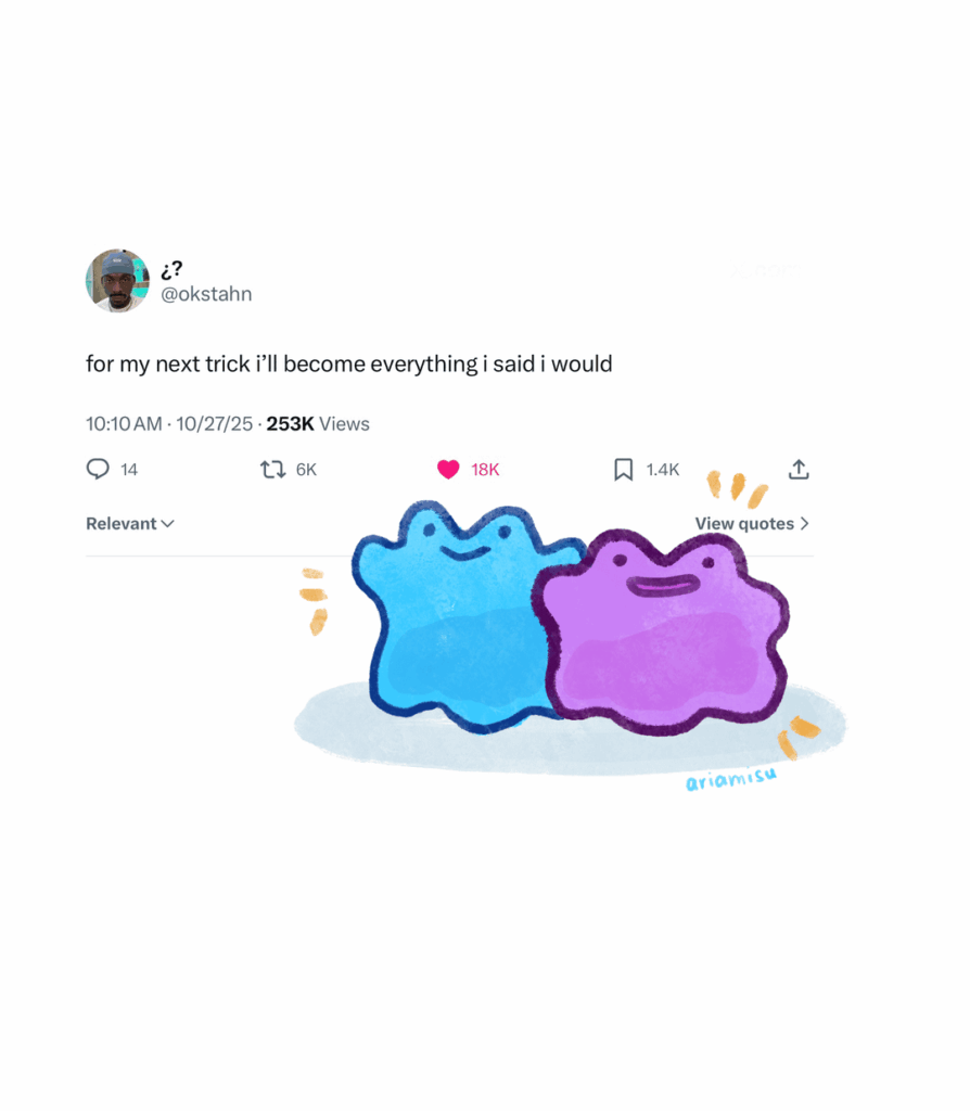 (OC) text post memes + a lot of my favorite purple pokemon 🍇 🧀