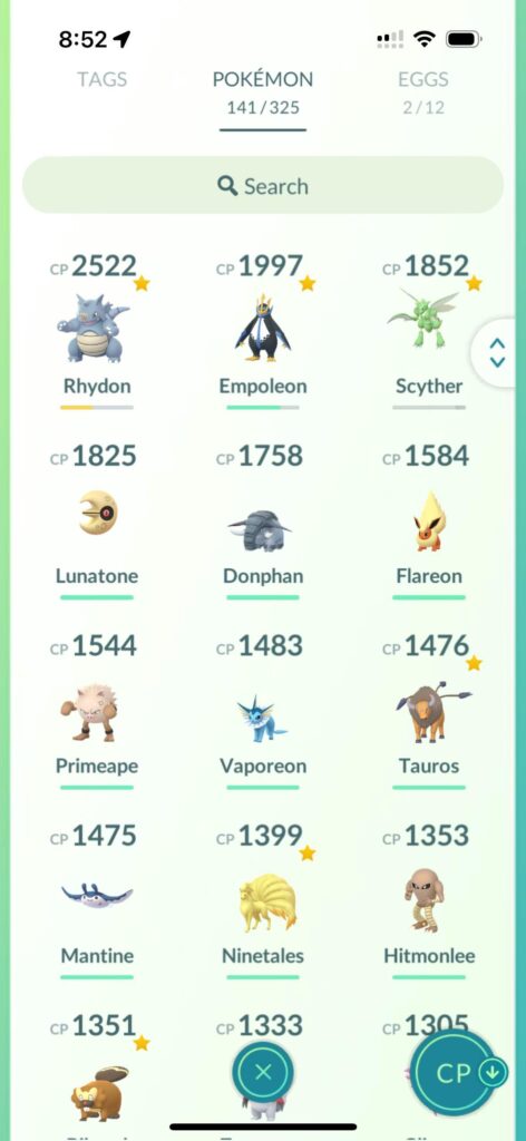 Showing off my strongest Pokémon as a casual rural player since 2016
