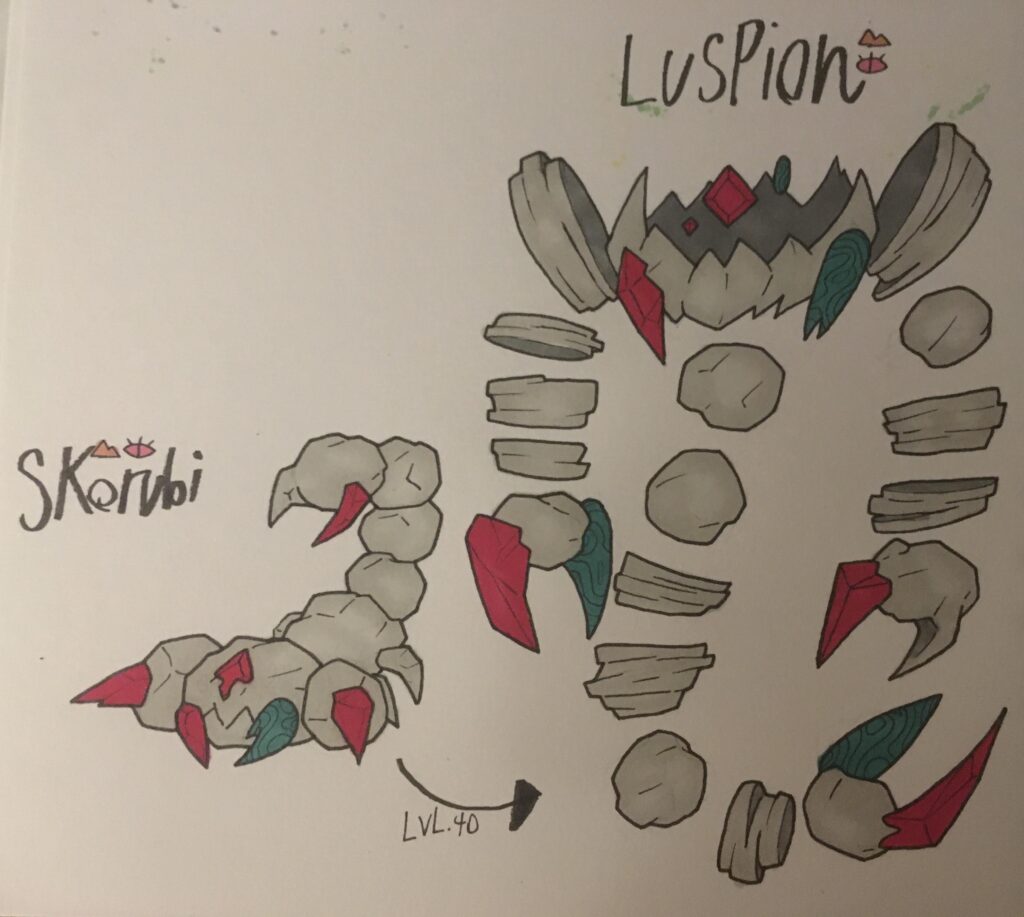 Convergent Pokémon of Skorupi