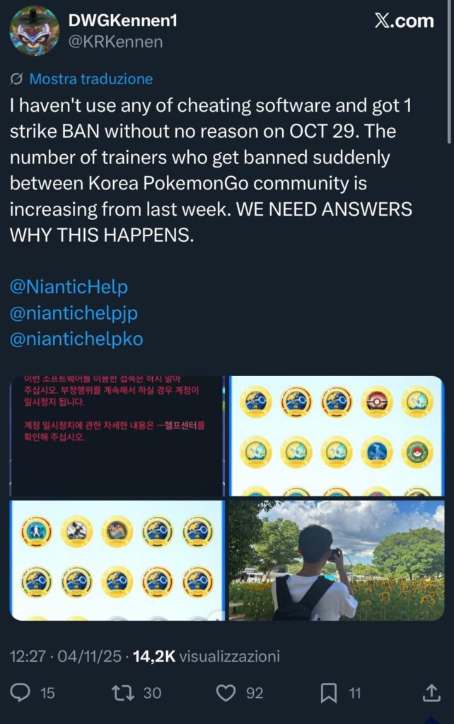 Any explanations? Apparent banwave for users in SK and Japan