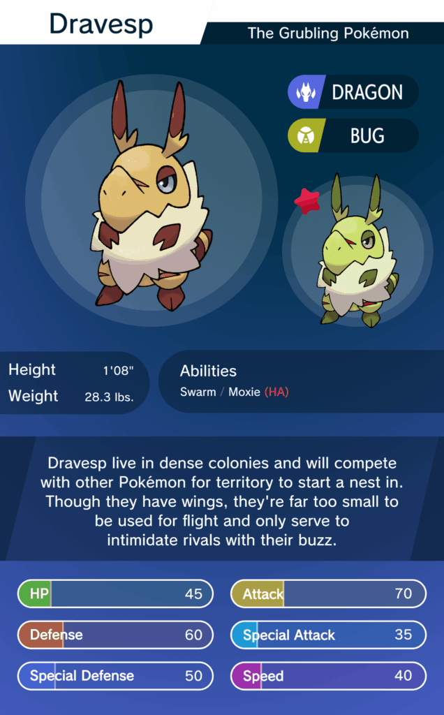 Dravesp, first stage Bug/Dragon pseudo