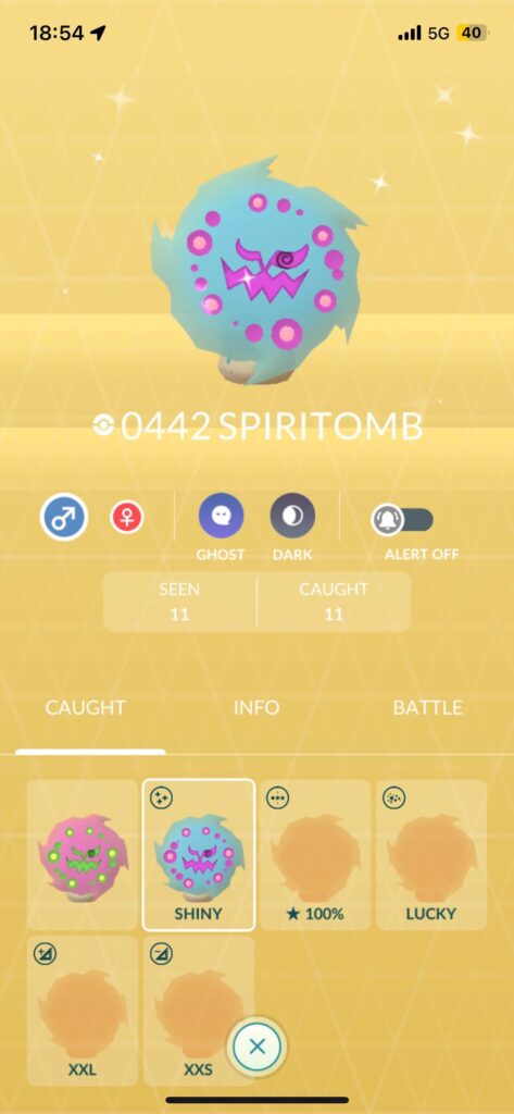 Got two shiny spiritombs out of 11 total encounters, I am pretty happy with this event!