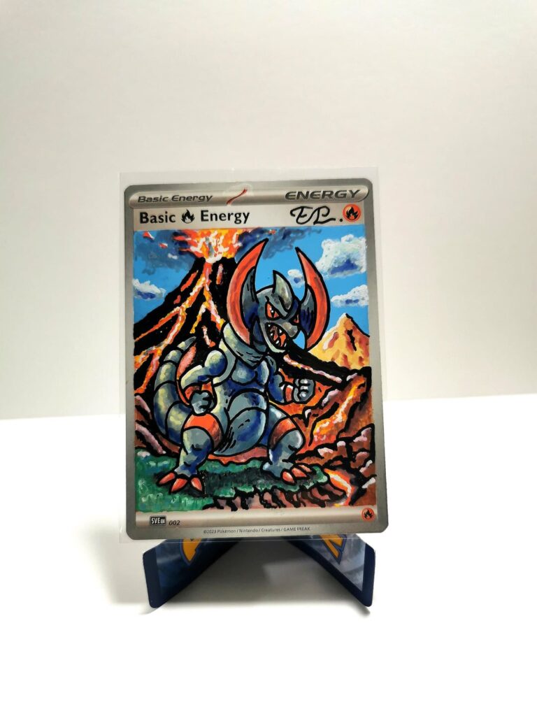 Been a busy week in the art corner! 🎨 Here are my latest custom Pokémon energy cards.