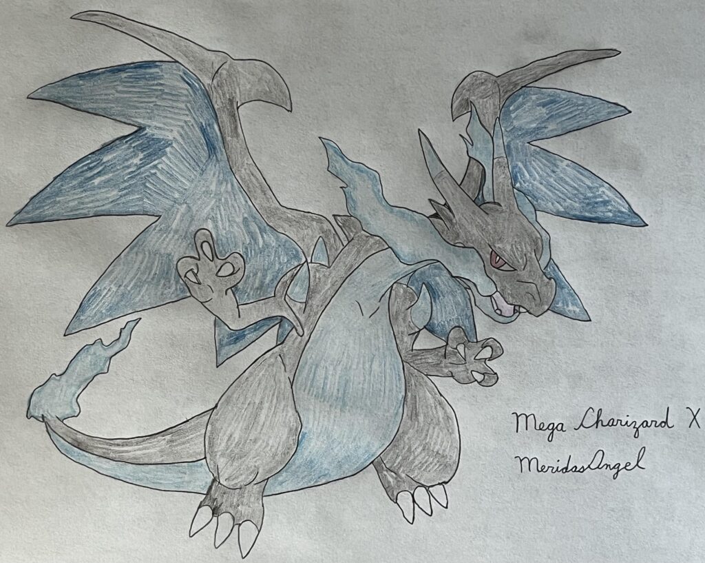 I Drew Mega Charizard X!