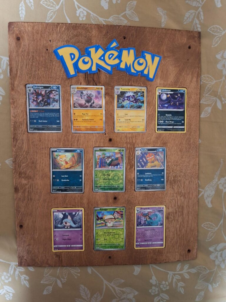 Pokemon card holder/wall piece