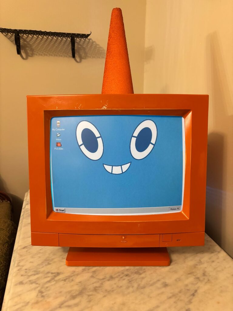 I made a Rotom PC for Halloween this year!
