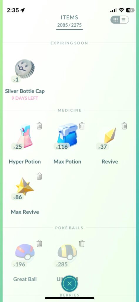 Silver bottle cap expiry