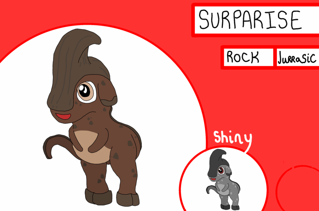 There's another Fossil in Tamago that's incredibly rare compared to the others- in fact, this one is one of a kind! A giant claw; the Talon Fossil. It revives into... uh... hm. That's... not a carnivore?! Meet Surparise and Craglophus, the Rock-Head Pokemon!
