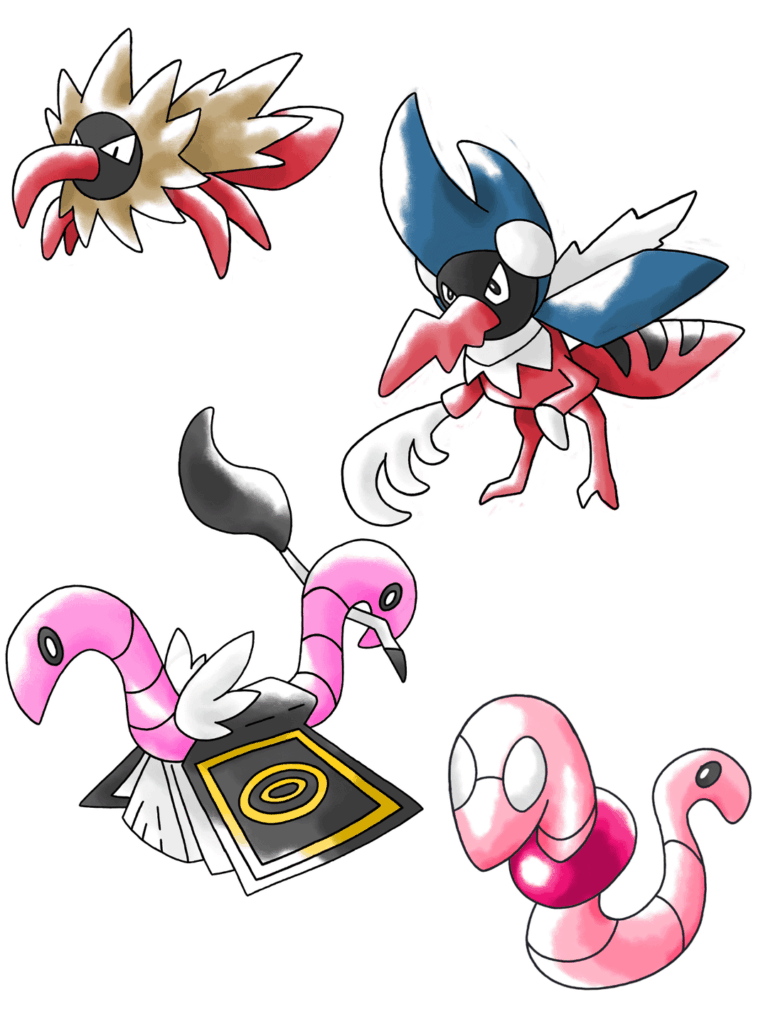 Some early route Bugs! Meet Probossin and Vergrimm!