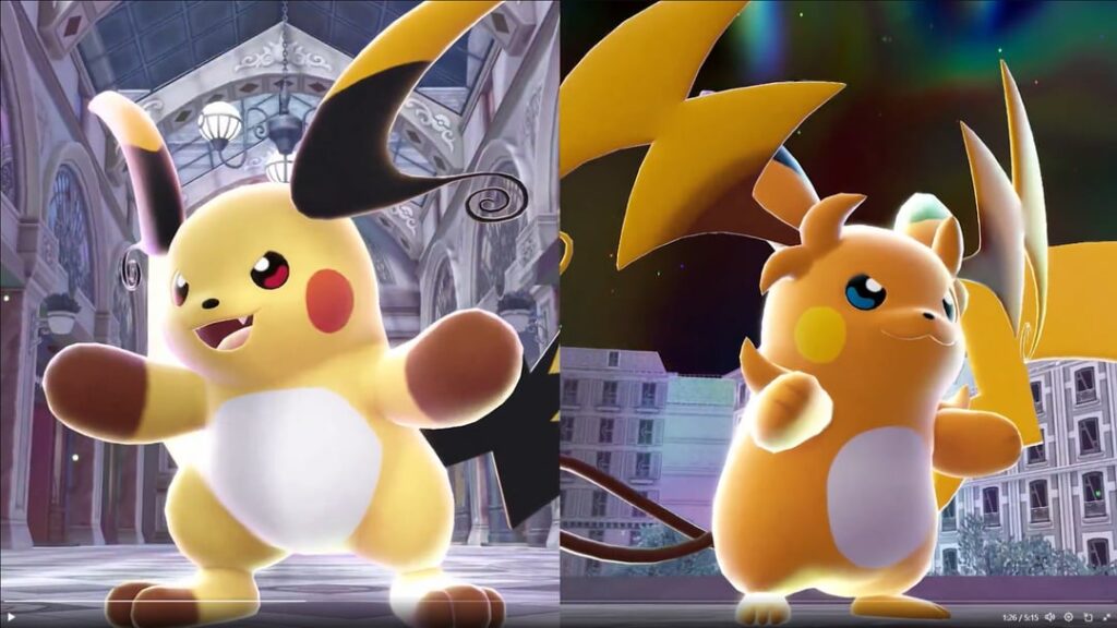 Official gameplay screenshot of the mega raichus!