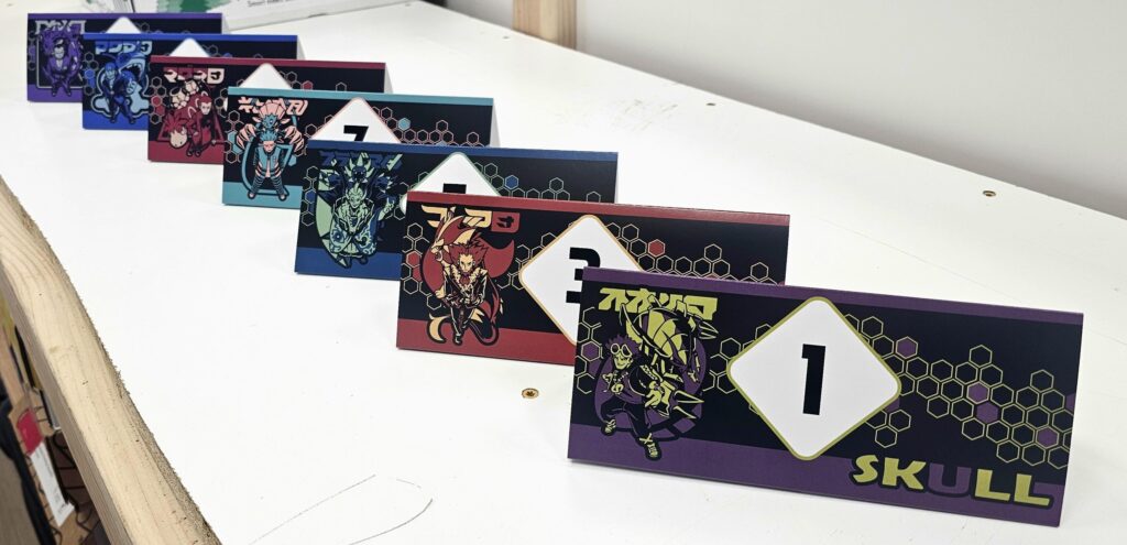 Made custom table tents for my pokemon tcg league