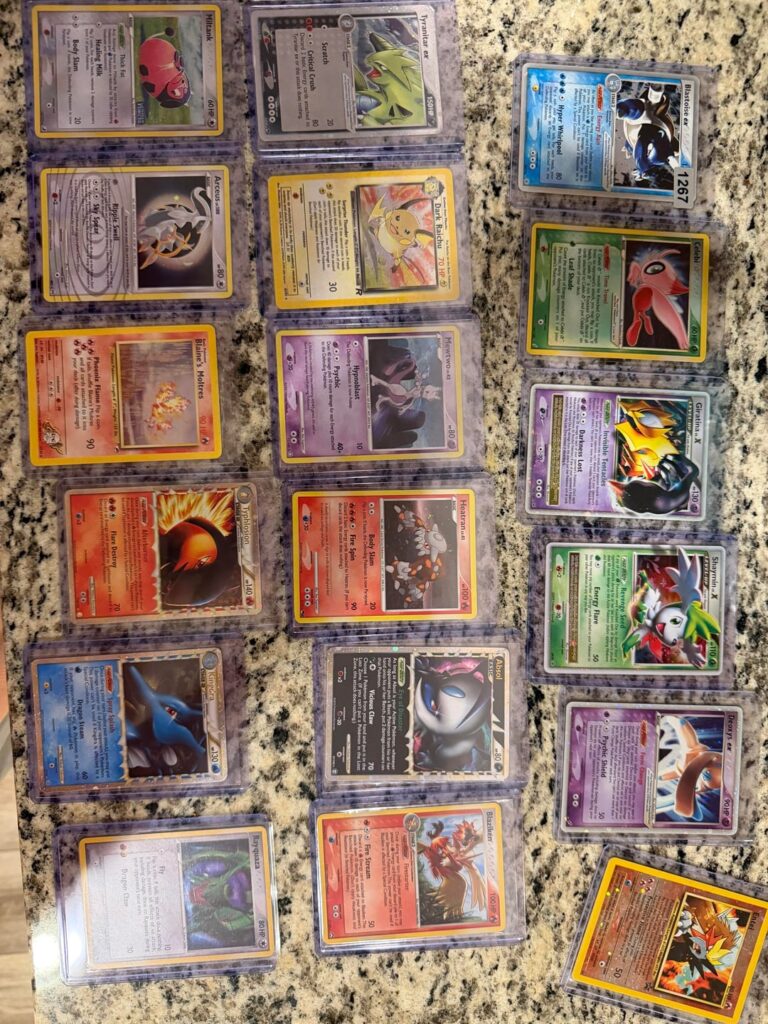 Coworkers says he had “some Pokemon cards”