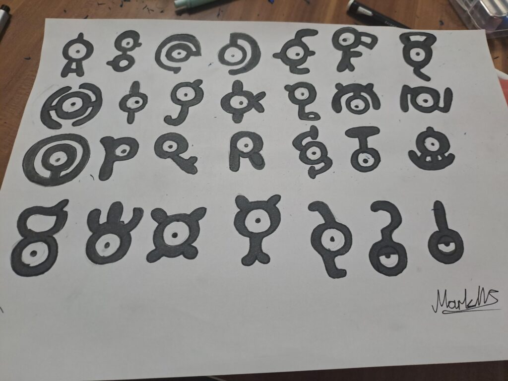 (OC) Unown Alphabet
