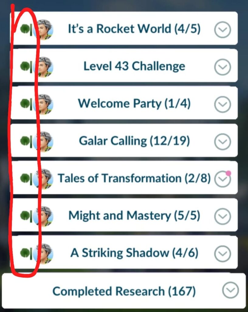 Green leafs icon appearing
