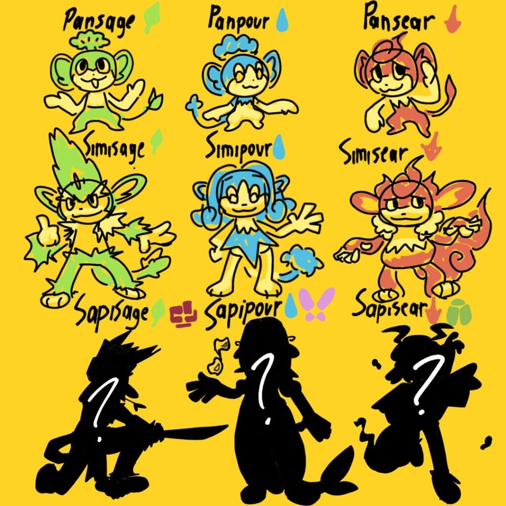 Elemental monkey evolution (3/3)