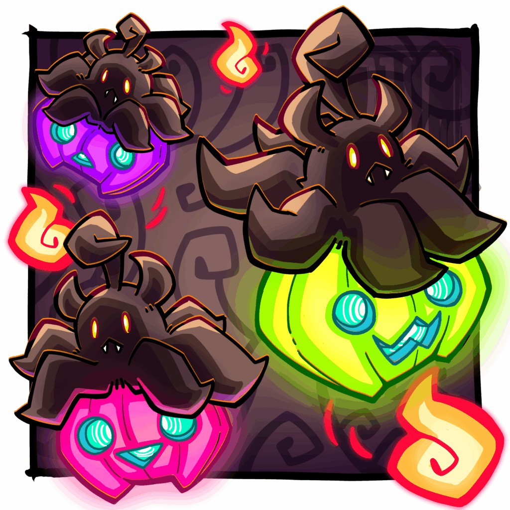 Halloween Ghost Types; Day 15: Shadow Pumpkaboo! [OC]