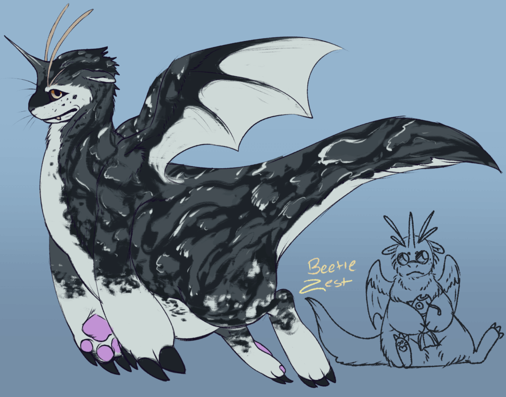 Fluffy Dragonite (Leopard seal)