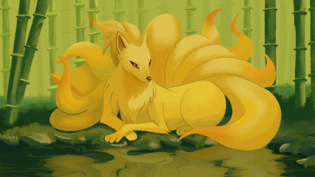 I drew Ninetales (キュウコン)!