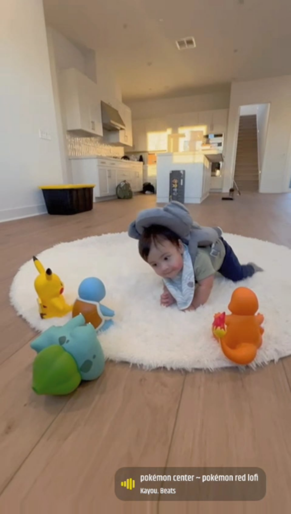 My son choosing his starter :)