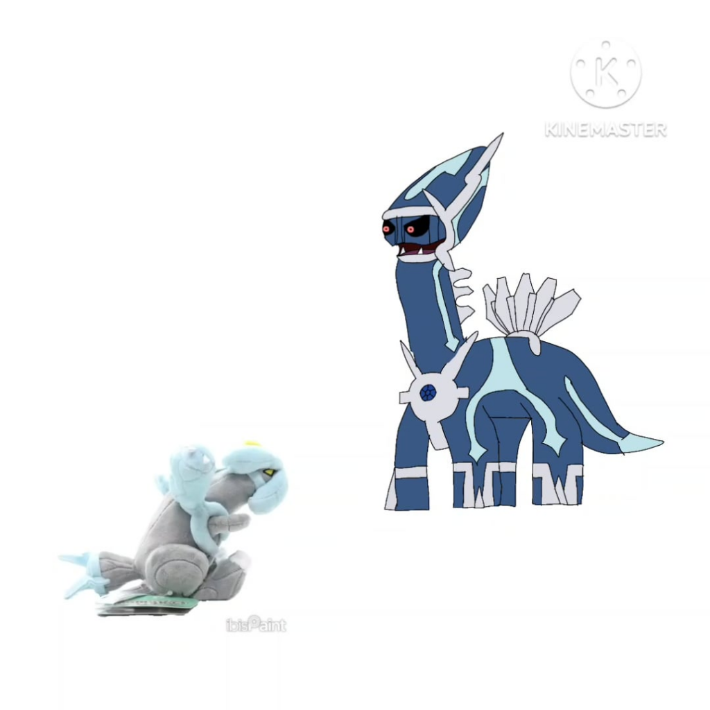 I made this on a whim and it's about my headcanon of Kyurem being Dialga's son