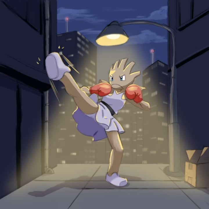 I drew Hitmonchan (エビワラー)!