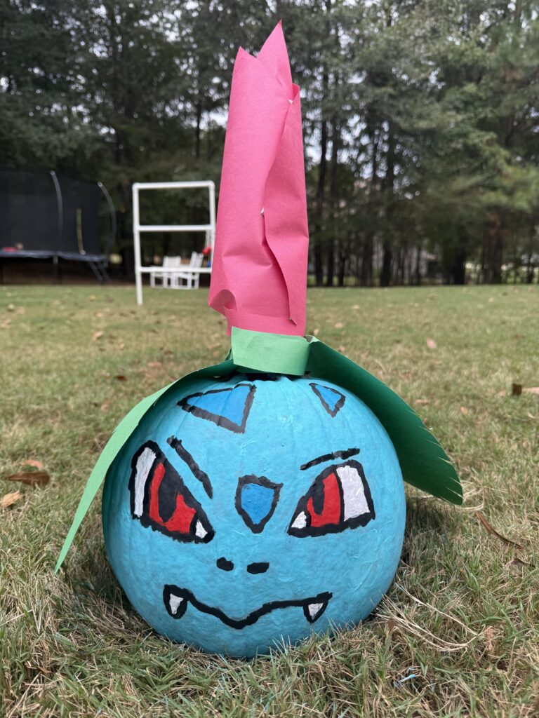 Ivysaur Pumpkin Halloween 2025