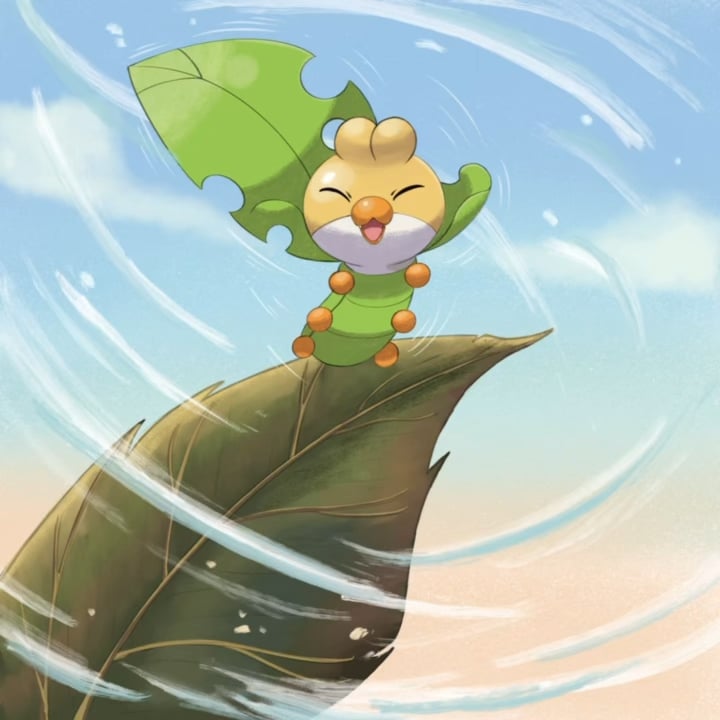 I drew Sewaddle (クルミル)!