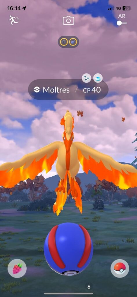 Finally got one… after previously failing to catch 2 Zapdos and 1 Articuno, I never thought this day would come 🙌
