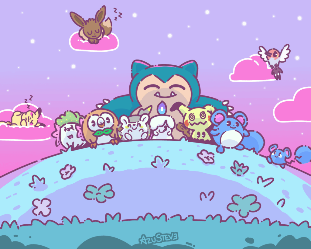 I kept adding cute Pokémon. [OC]