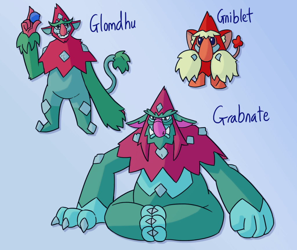 First Fakemon Line- Fairy Trolls!