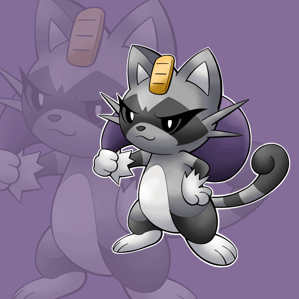 Regional Meowth (dark type)