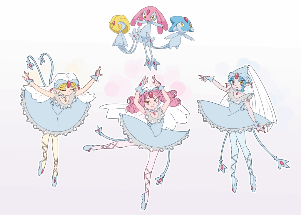 Lake Trio Pokehumans [OC]