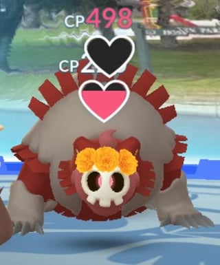 I love when Pokémon line up in front of each other in funny ways in gyms!