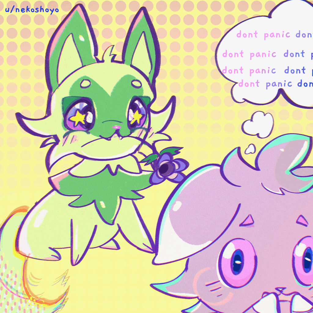 how to face ur crush 101 [art by me!]