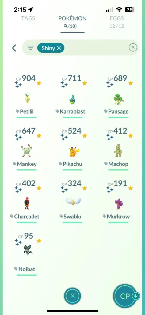 The shiny’s I have got