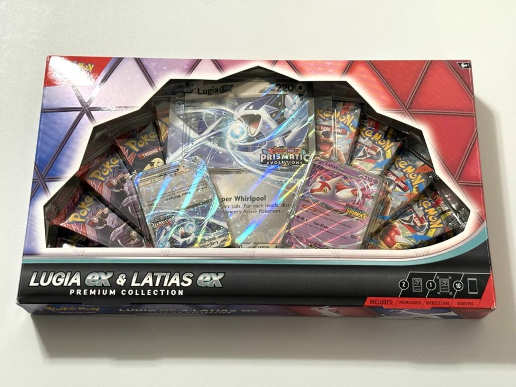Lugia & Latias box preorder just arrived with an upside down promo