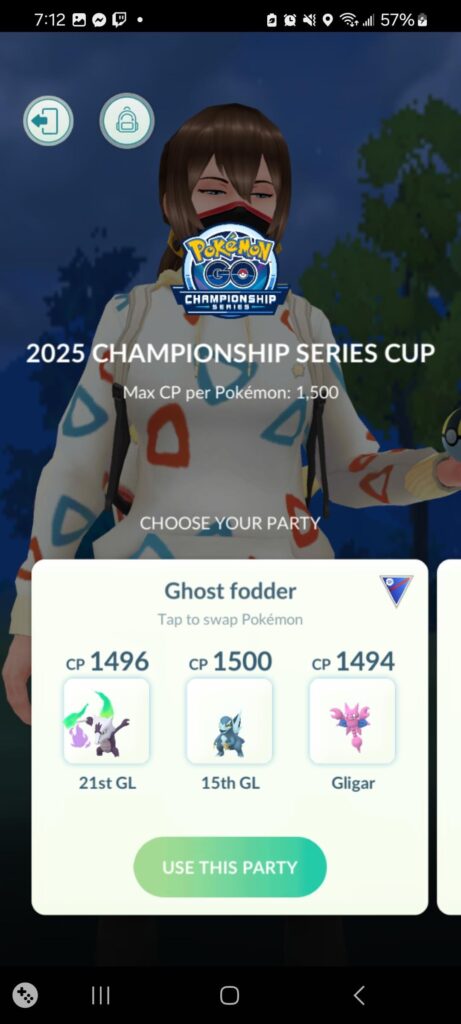 Shadow Pokemon in Championship Cup 2025
