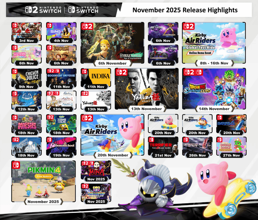 It's a new month of Nintendo Switch 2 and Nintendo Switch games. What's on your wishlist for November?