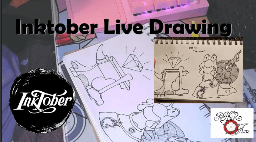 Inktober Pressure & Magcargo - Full Live Drawing Episode 8