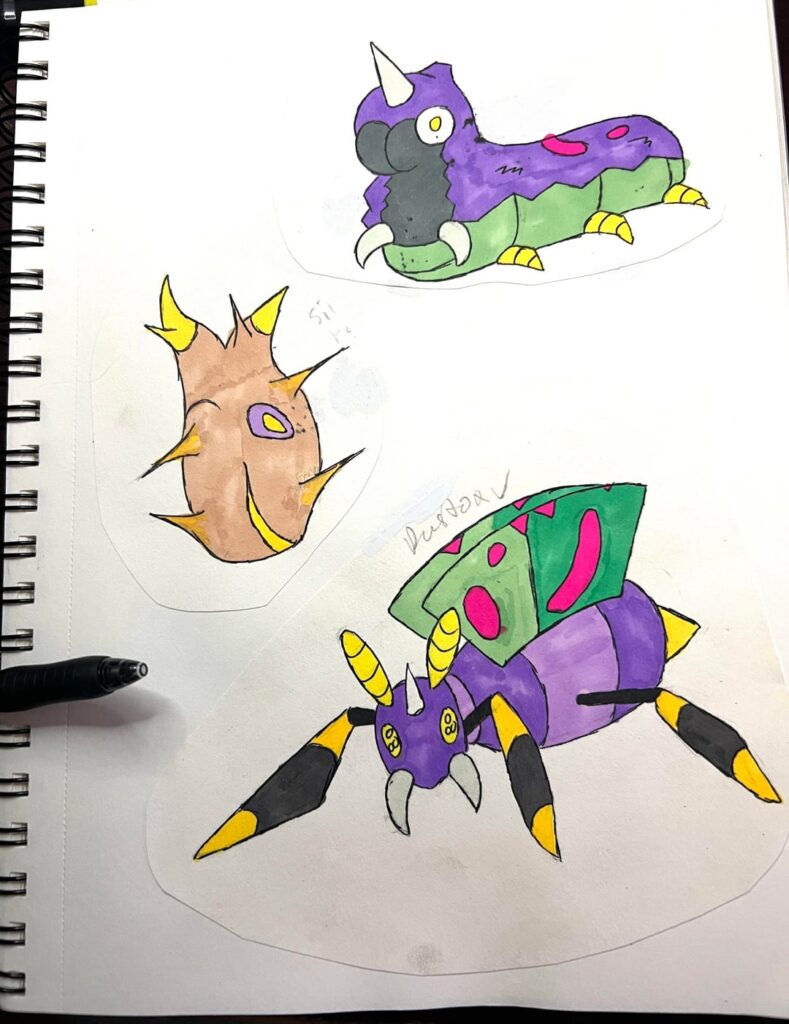Wurmple x Spinarak Line Fusions
