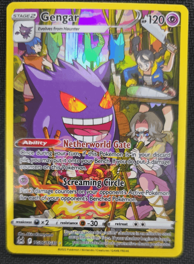 Just realized that Gengar here has bloodshot red eyes