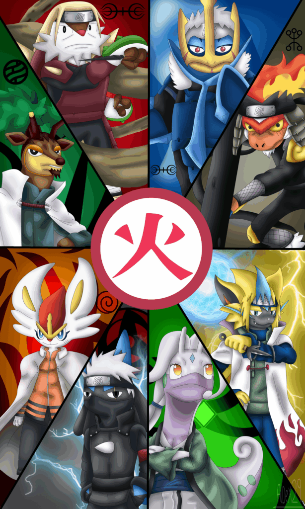 Naruto's HOKAGE as Pokémon (OC)