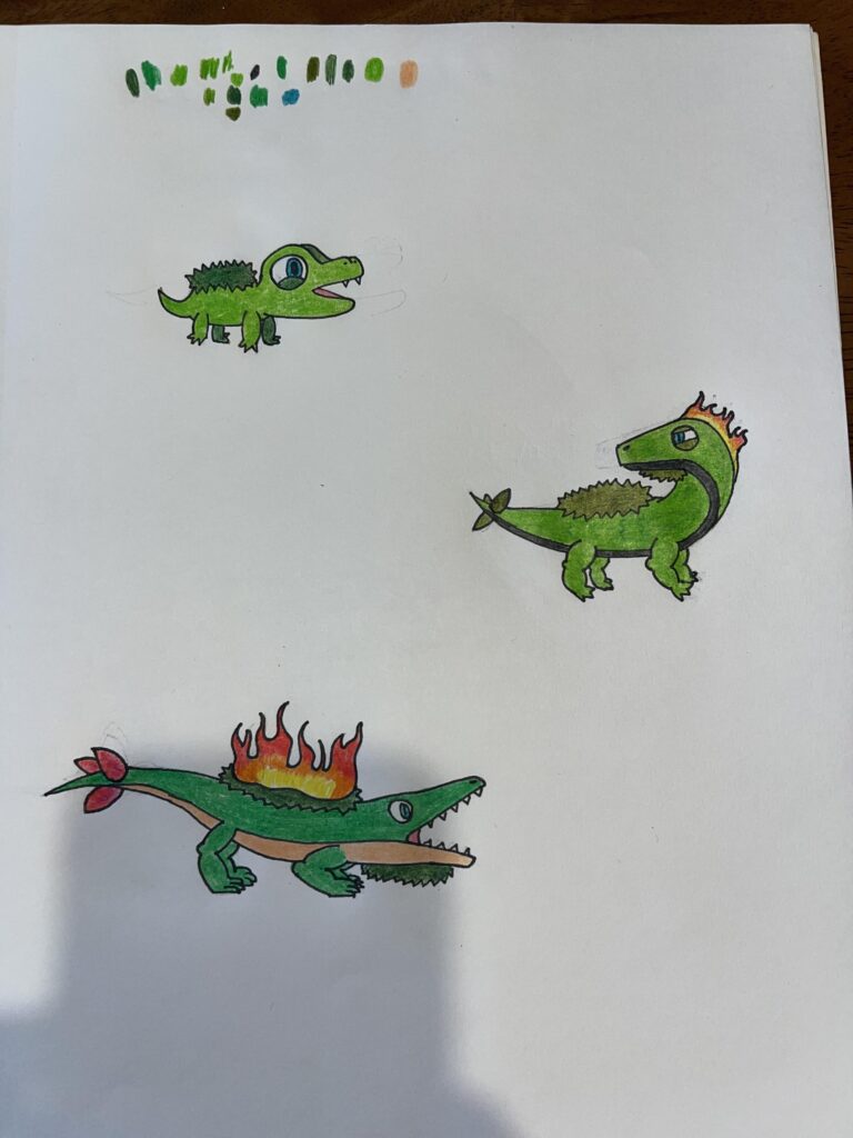 Finally got the art for my grass starter for my region Hijah done! (PKMN QUAKE + PKMN GALE)