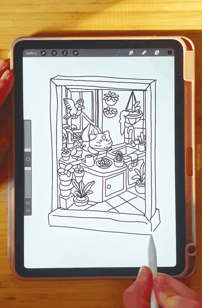 I made this Stellar Crown Bulbasaur Recreation in Procreate on iPad