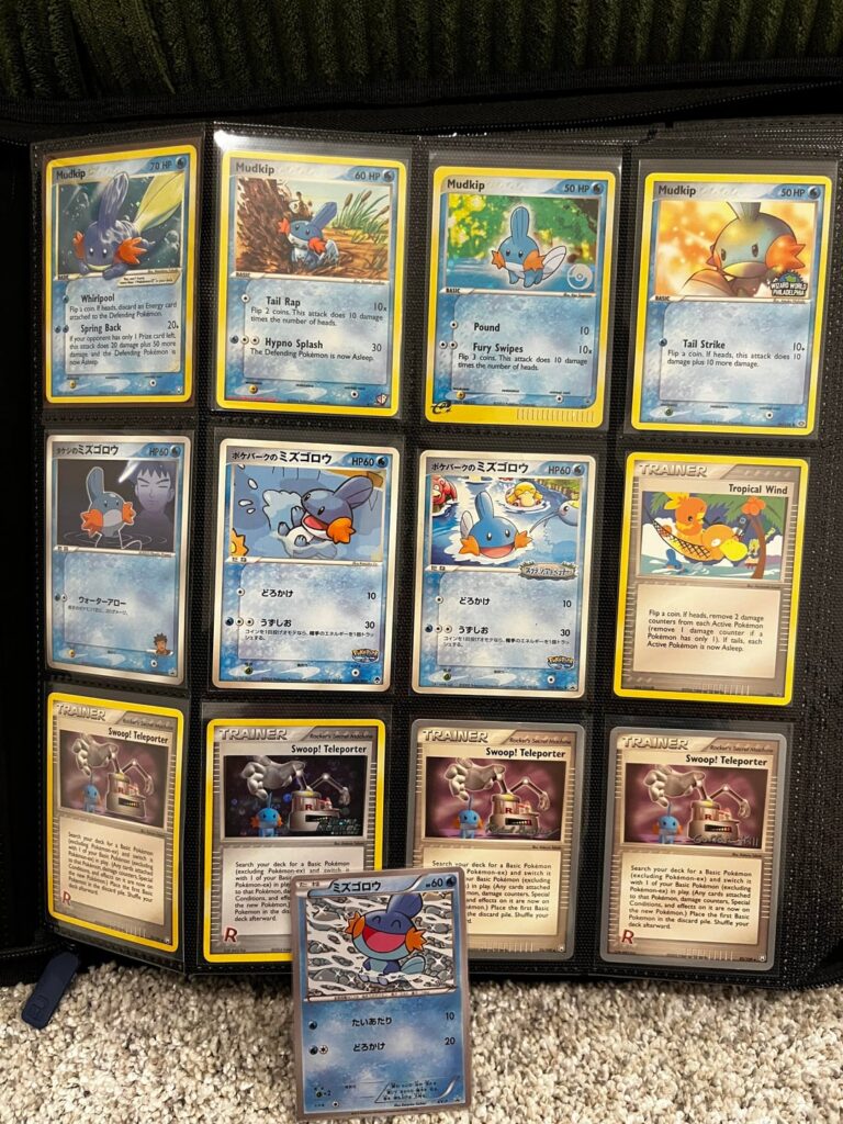I collected every Mudkip card in English and Japanese