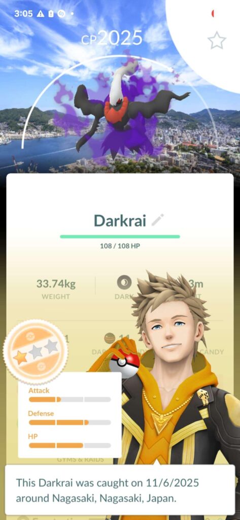 You can now remote raid the Shadow Darkrai and obtain the Nagasaki in person bg even if you are not in Nagasaki and don't have the Nagasaki pass!!!!! (A glitch?)