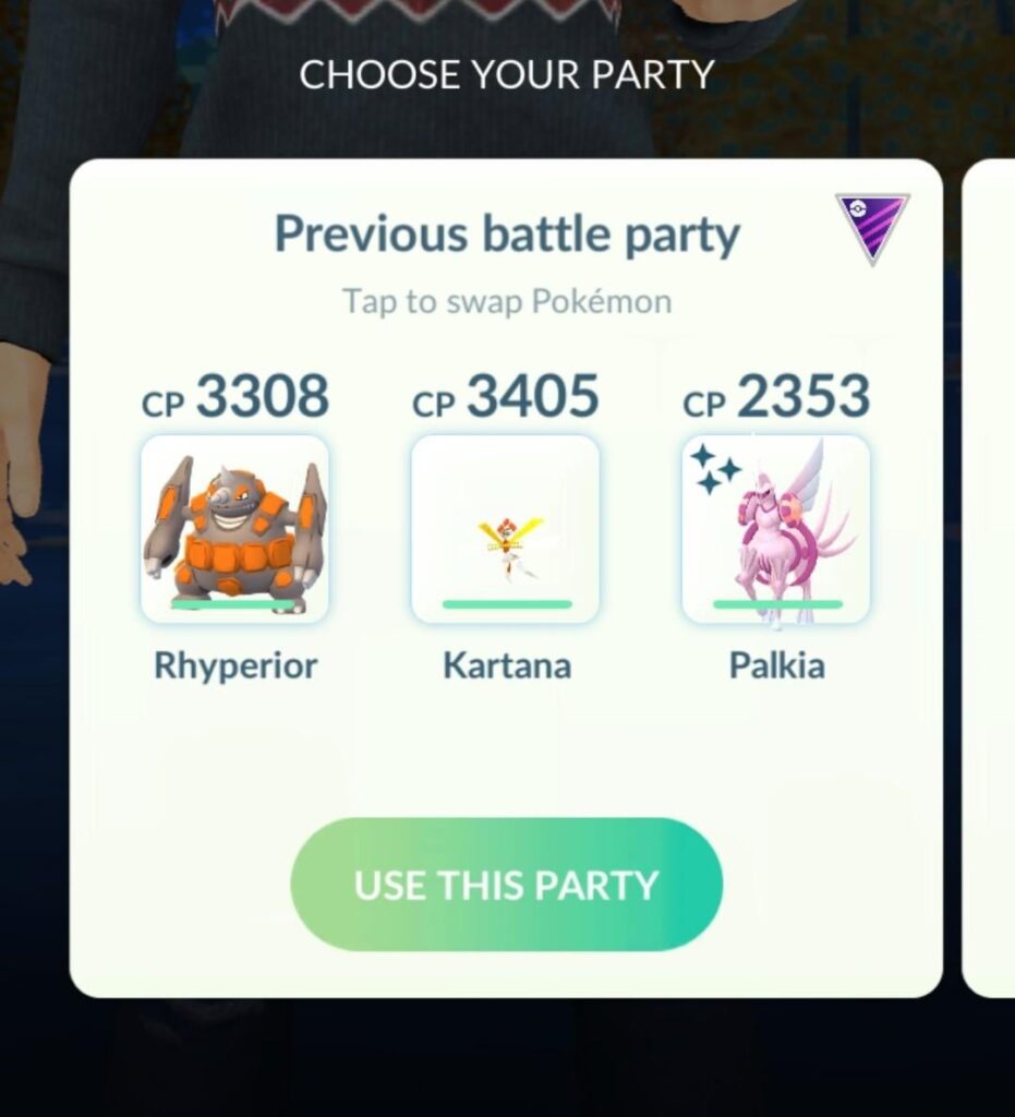 Positioning of pokemon during rocket battles has changed